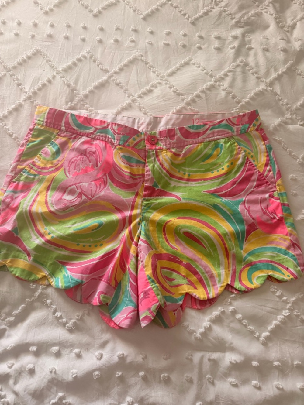Lilly Pulitzer The Buttercup Short Pink Multicolor Print Size 12